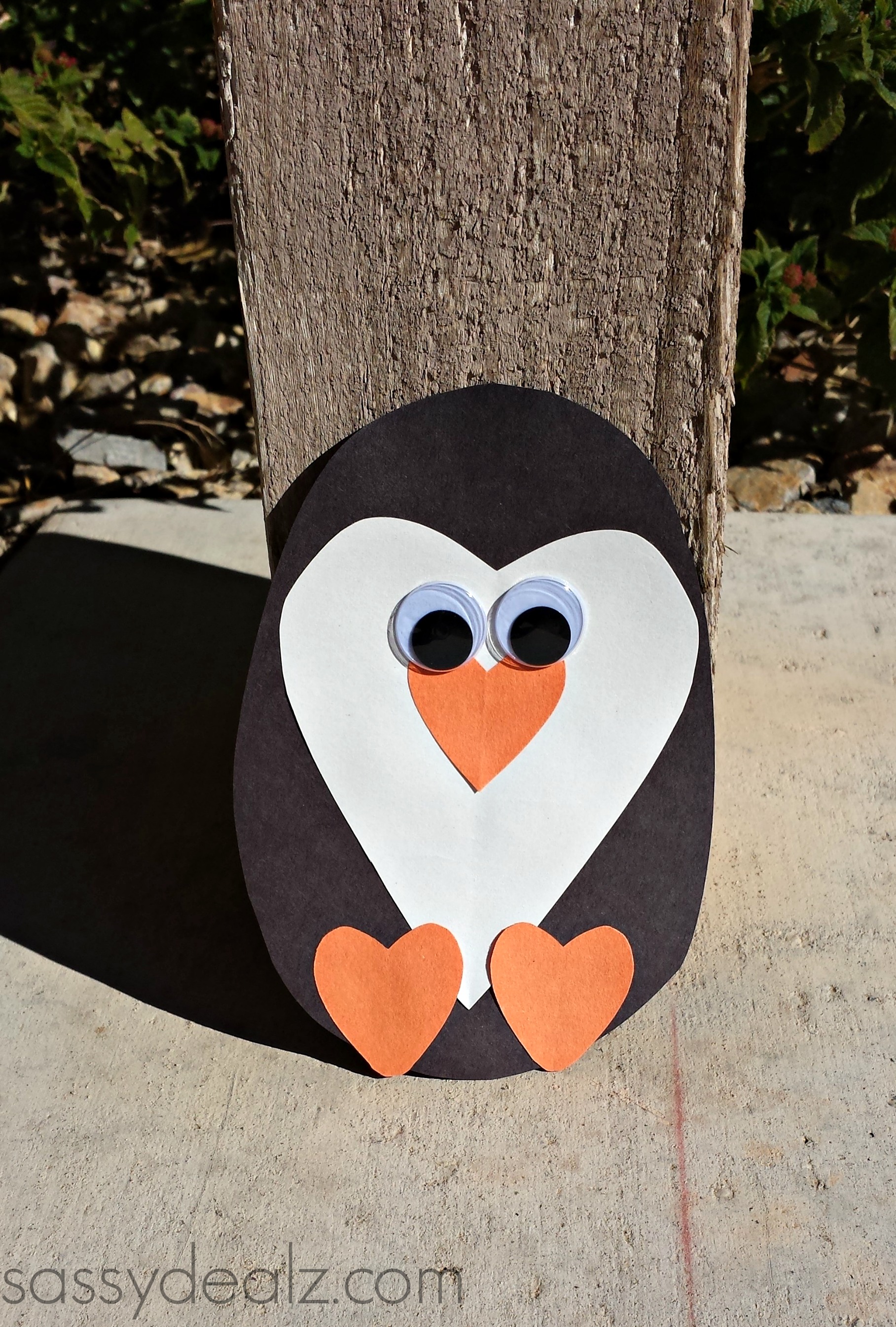 Paper Heart Penguin Craft For Kids - Crafty Morning