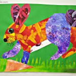 Eric Carle Painting Style Rabbit Craft For Kids