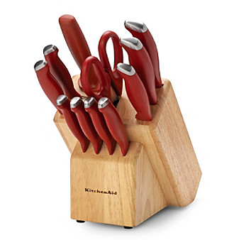 kitchenaid red cutlery set