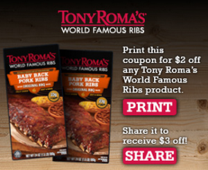 tony roma rib coupon
