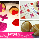 DIY Potato Stamping Craft For Kids (Valentine’s Day Idea)