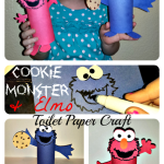 Cheap Elmo & Cookie Monster Toilet Paper Roll Crafts For Kids