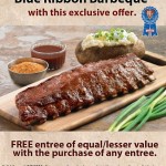 BJ’s Restaurant and Brewhouse Free Entree with Purchase of Any Entree Coupon!