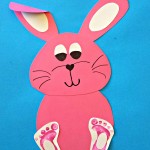 Bunny Footprint Craft For Kids