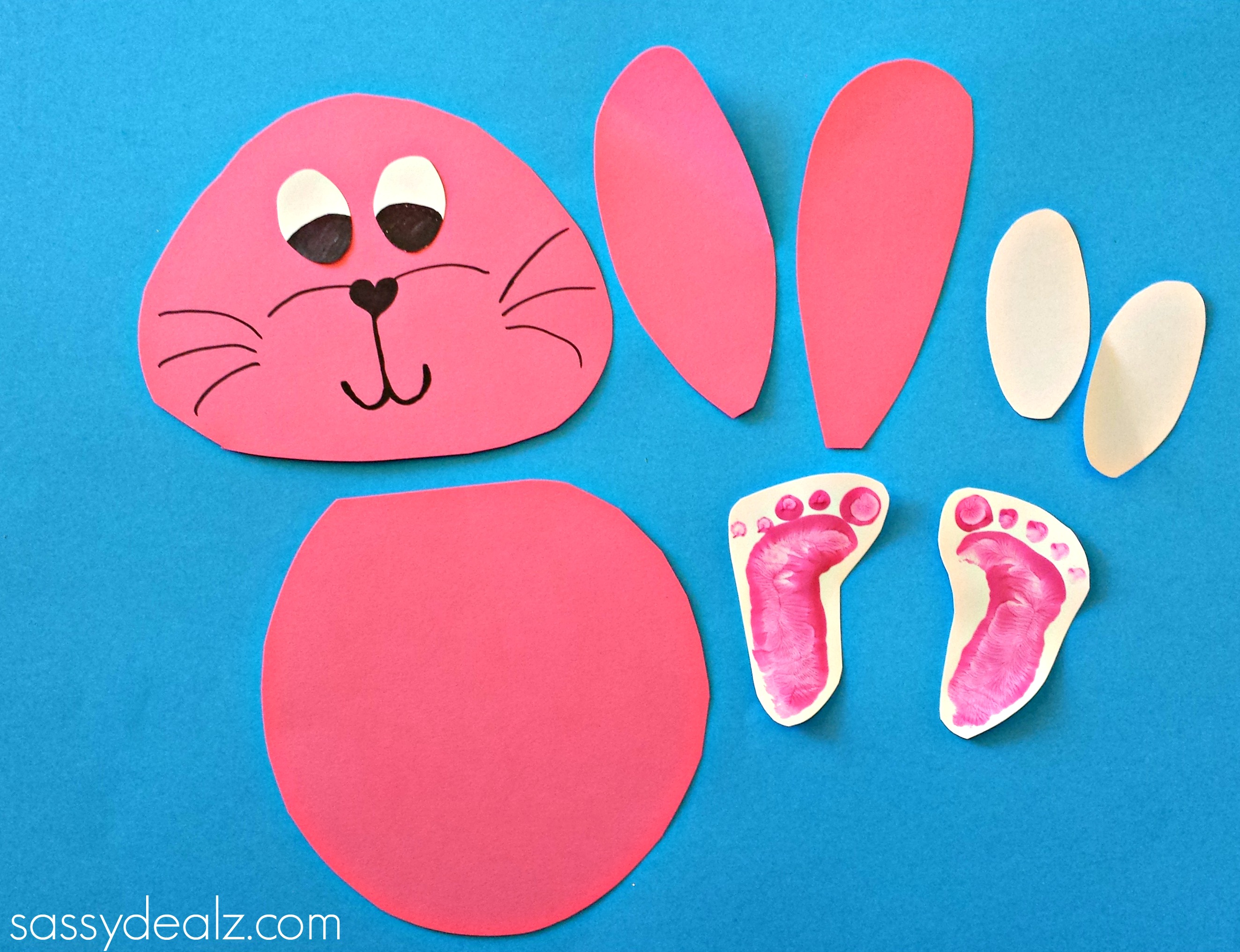 Bunny Footprint Craft For Kids Crafty Morning