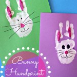 Bunny Rabbit Handprint Craft For Kids (Easter Idea)