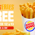 FREE Satisfries at Burger King (Valid 10/12-10/13 ONLY!)