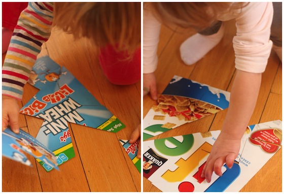 cereal box puzzles