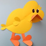 Paper Chick Craft For Kids