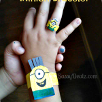 How To Make a Despicable Me Minion Kid’s Bracelet (Cheap DIY Paper Craft)