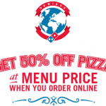 Domino’s: Get 50% Off Online Pizza Orders Until December 8th!