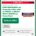 7-Eleven App Users – Get a Free Snickers Ice Cream Bar!