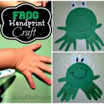 DIY: Cheap Handprint Frog Craft For Kids