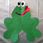 Paper Heart Frog Craft For Kids