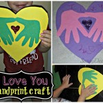 DIY: I Love You Handprint Craft For Kids (Great Keepsake Gift!)