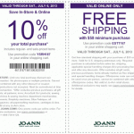 Jo-Ann Fabric 10% Off Promo Code & Printable Coupon (4th of July Sale!)