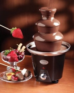 mini chocolate fountain