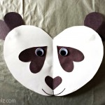 Panda Bear Heart Craft For Kids