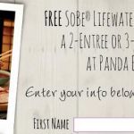 Panda Express – Get a FREE Sobe Lifewater w/ a 2 or 3 Entree Plate Printable Coupon