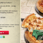 Papa John’s: Get a Large 1 Topping Pizza for ONLY $5.99 w/ Online Promo Code (Today Only 9/7!)