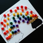 Pom Pom Rainbow Craft For St. Patrick’s Day (Free Printable)