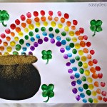 Fingerprint Rainbow Pot of Gold Craft For St. Patrick’s Day