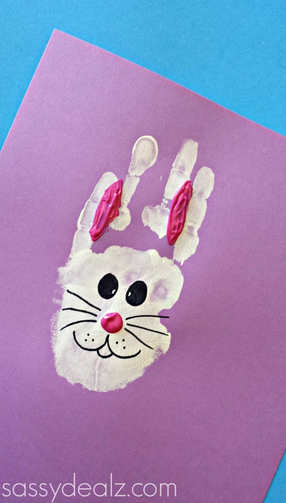bunny handprint craft