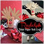 Handprint Reindeer Toilet Paper Roll Craft For Kids (Rudolph)