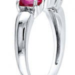 Kay Jewelers- Get $30 Off a 3-Stone Ruby Ring in Sterling Silver After Promo Code ONLY $29.99 (Reg $59.99!)