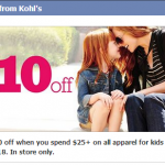 Kohl’s- Get $10 off a $25 Purchase on Kids Apparel w/ Printable Coupon (Valid Thru 8/18)