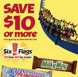 Six Flags Printable Coupon $10 off a Regular Price General ...