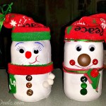 DIY Snowman Mason Jar Craft For Kids (Light Decoration)