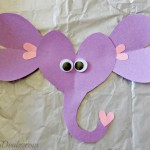 Valentines Day Elephant Craft For Kids (Toilet Paper Roll or Card)