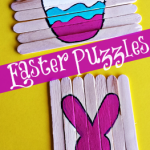 Popsicle Stick Easter Puzzles for Kids