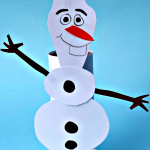 Frozen Olaf Toilet Paper Roll Craft for Kids