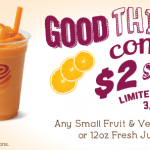 Jamba Juice Coupon: $2 Small Fruit & Veggie Smoothie
