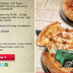 Super Saturday at Papa John’s ($5.99 Large Pizza w/ Promo Code)