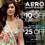 Aeropostale Coupons: Get $10 off $50 or $25 off a $100 Purchase!