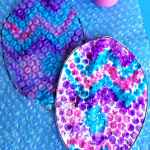 Bubble Wrap Easter Egg Stamp Craft for Kids