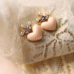 Heart Crown Stud Earrings Only $0.50 + Free Shipping!