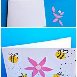 Fingerprint Bee Mother’s Day Card for Kids to Make