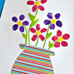 Fingerprint Flower Pot Craft for Kids to Make