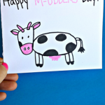 Cow Mother’s Day Card Idea for Kids to Make