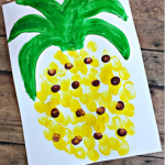 Fingerprint Pineapple Craft for Kids
