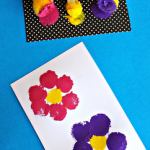 Flower Pom Pom Painting Craft for Kids