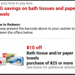 Target Coupon: Get $10 off a $25 Bath Tissue or Paper Towels Purchase!