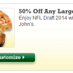 Papa John’s Promo Code: Get 50% Off Any Large Pizza (Exp 5/11)
