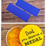 Gold Metal Father’s Day Gift for Kids to Make