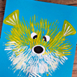 Kid’s Puffer Fish Craft Using a Fork