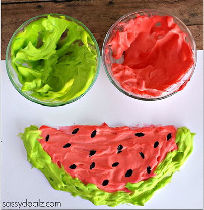watermelon-puffy-paint-craft